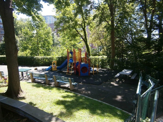 view of jungle gym