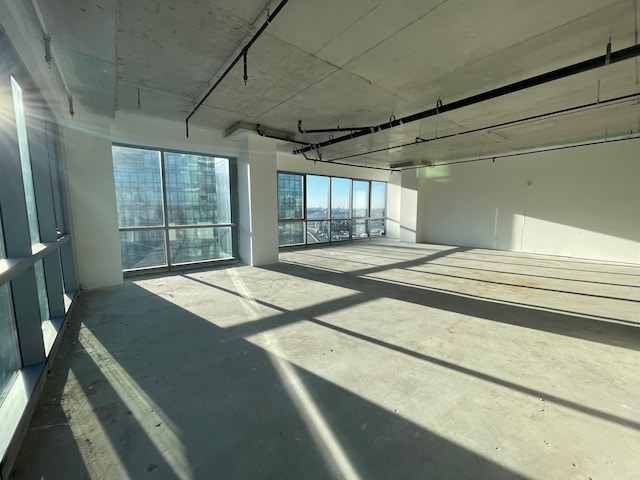 empty room featuring concrete floors