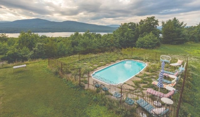 169 Baker Rd, West Hurley, NY 12491 - view of swimming pool featuring a mountain view