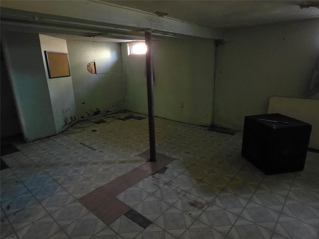 view of basement