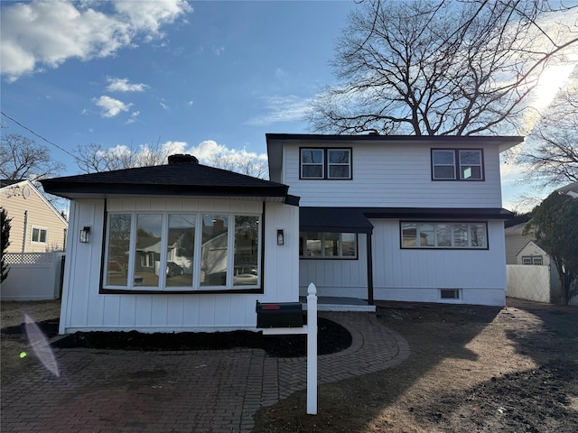 view of front of home