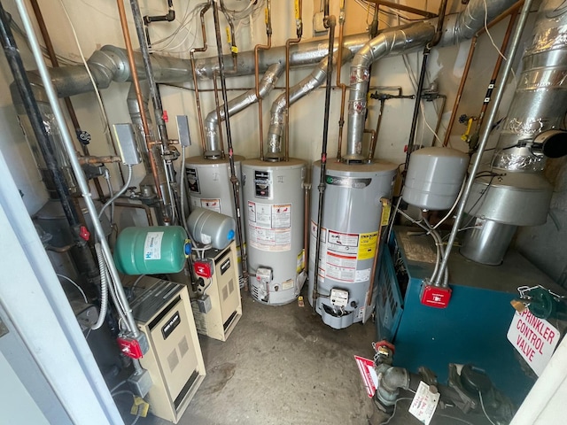 utilities featuring water heater