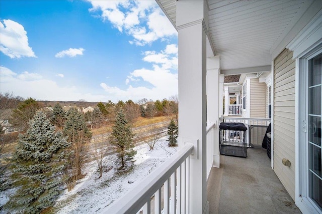 view of balcony