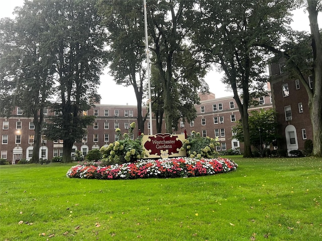 surrounding community featuring a lawn