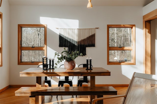 interior space featuring light hardwood / wood-style flooring