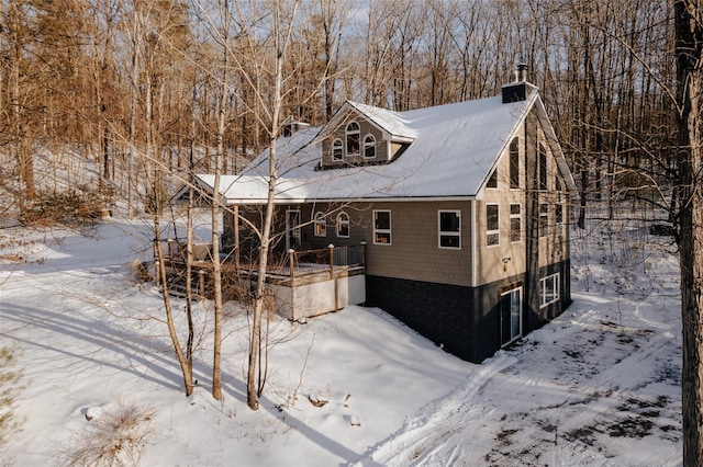 view of front of home