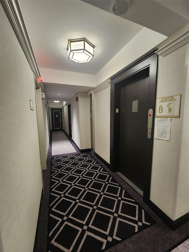 corridor with elevator