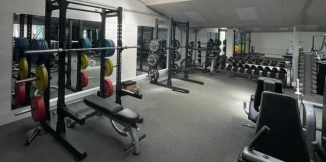 view of workout area