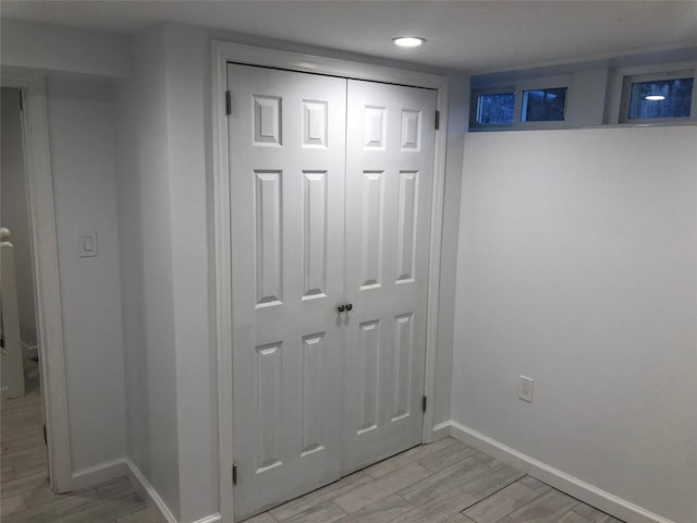 interior space featuring wood-type flooring