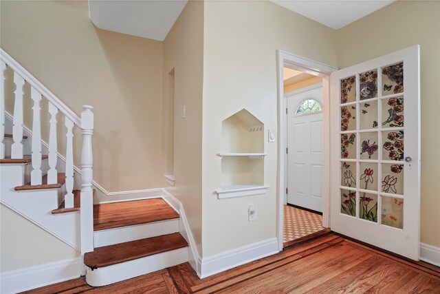 64-18 84th Pl, Middle Village, NY 11379 - foyer featuring stairs and wood finished floors