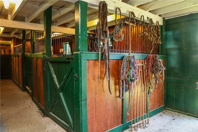 view of horse barn