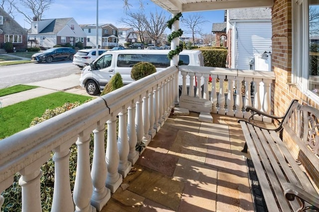 balcony with a porch