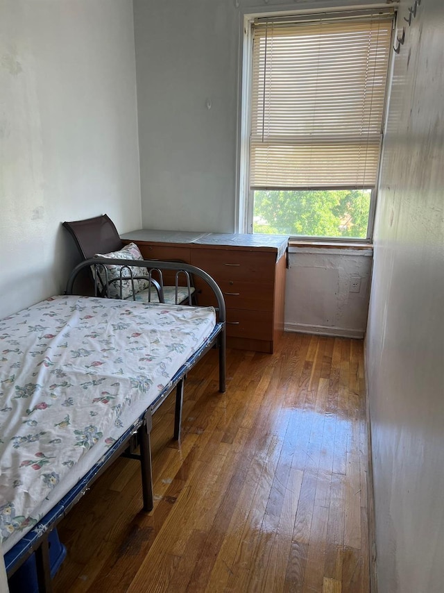 bedroom featuring light hardwood / wood-style floors