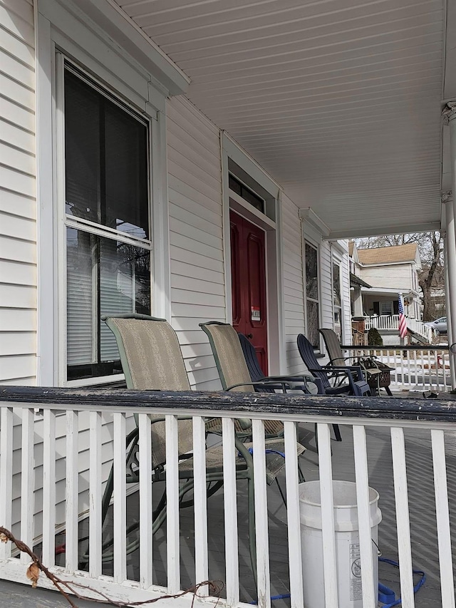 view of patio with covered porch