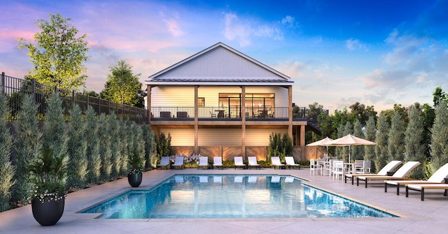 2054 Rte 6 Unit 120, Carmel, NY 10512 - rear view of property featuring a patio area, a balcony, and fence