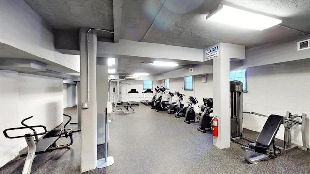 view of workout area