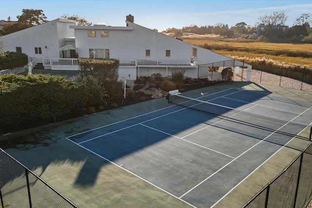 view of tennis court