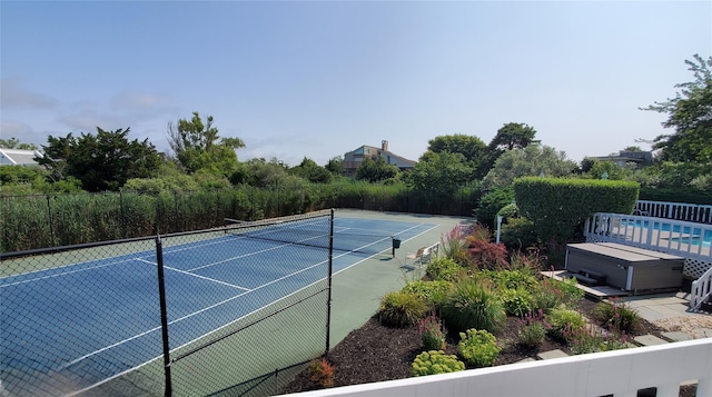 view of sport court