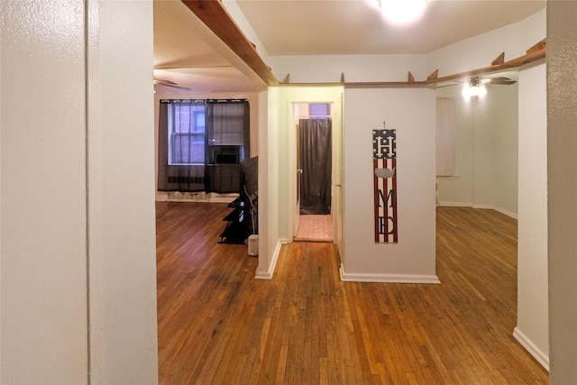 interior space featuring hardwood / wood-style flooring