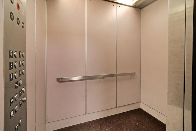 interior space featuring elevator