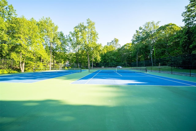 view of tennis court