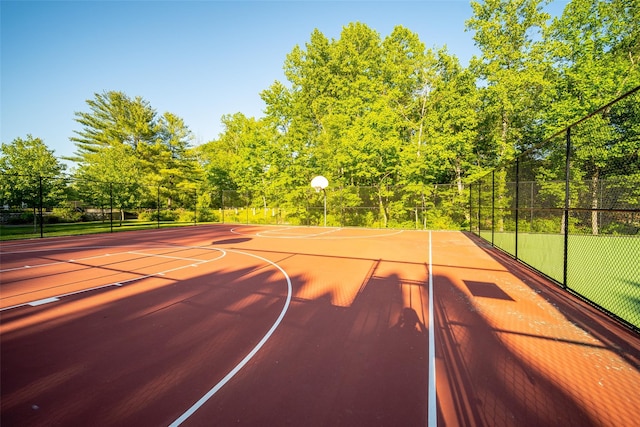 view of basketball court