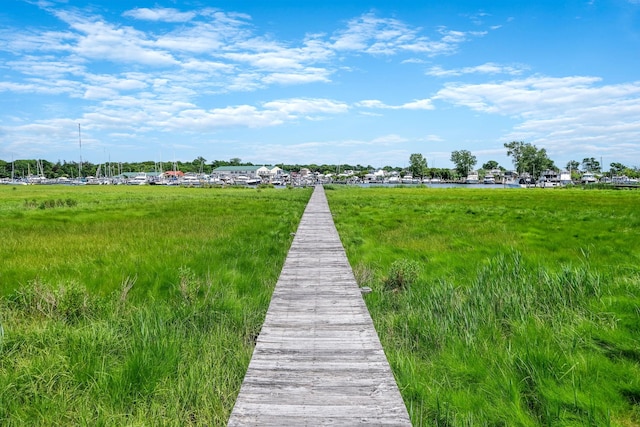 view of dock