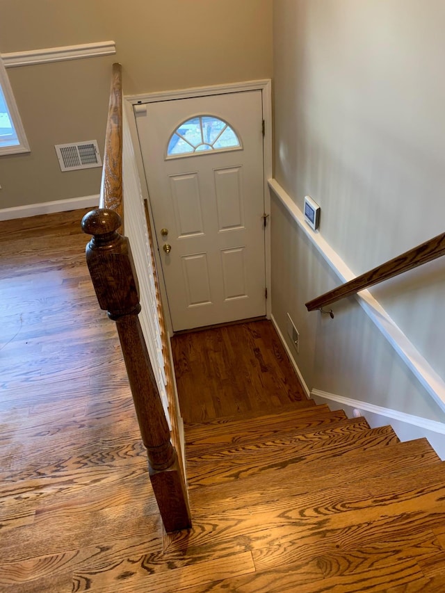 interior space featuring hardwood / wood-style floors