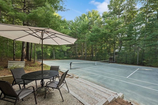 view of tennis court