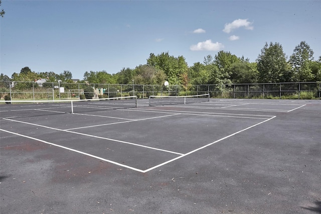 view of sport court