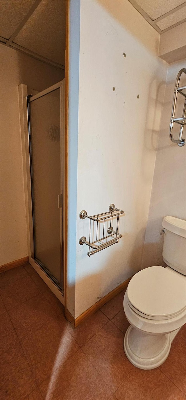 581 Hessinger Lare Rd, Jeffersonville, NY 12748 - bathroom featuring a stall shower and tile patterned floors