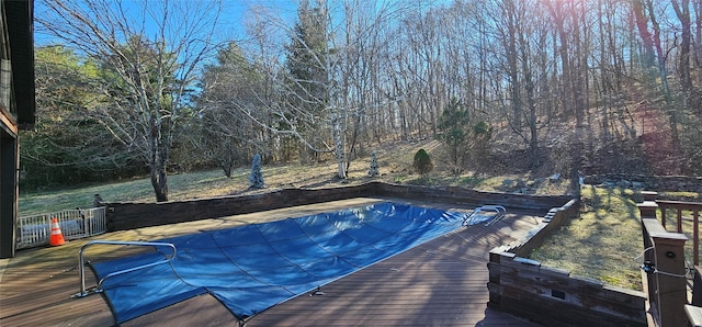 581 Hessinger Lare Rd, Jeffersonville, NY 12748 - view of pool with a deck and a covered pool