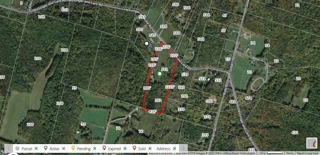 581 Hessinger Lare Rd, Jeffersonville, NY 12748 - aerial view of property's location