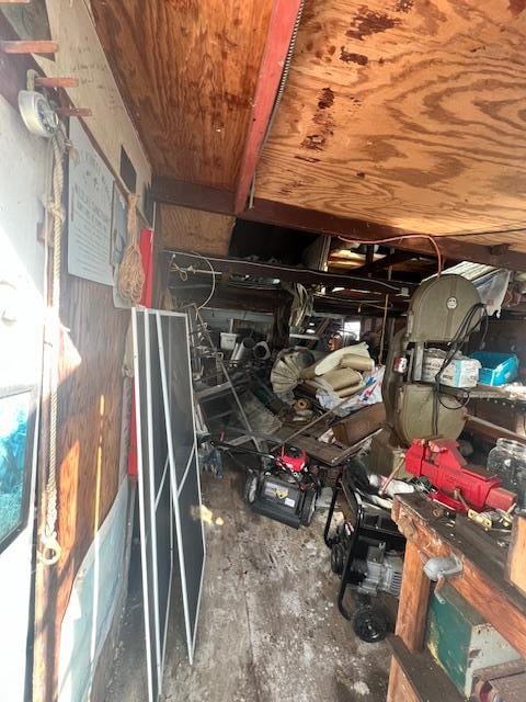 view of storage room