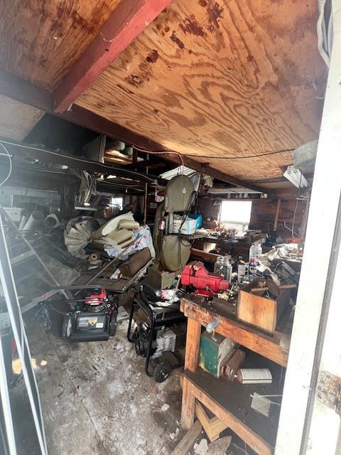 view of storage room