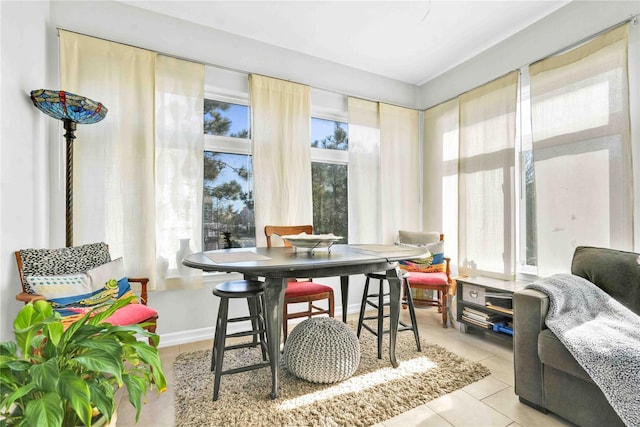 192 Bch 74th St, Arverne, NY 11692 - tiled dining room featuring plenty of natural light