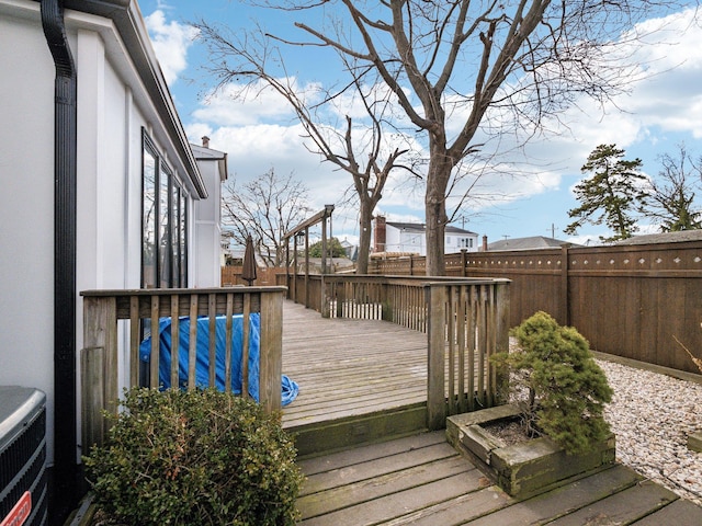 view of wooden terrace