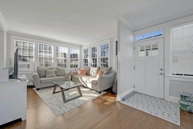 view of sunroom