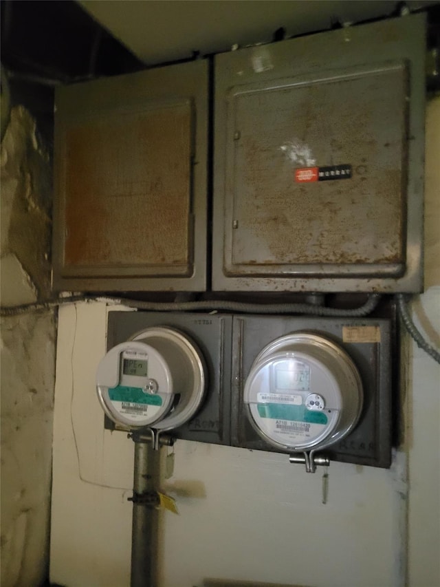 utility room with electric panel