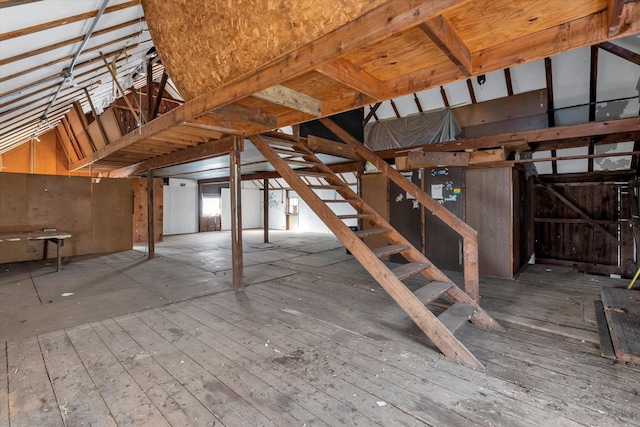 interior space featuring hardwood / wood-style flooring