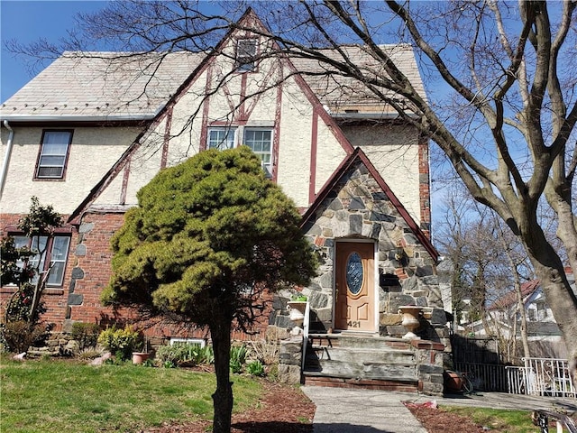 view of english style home