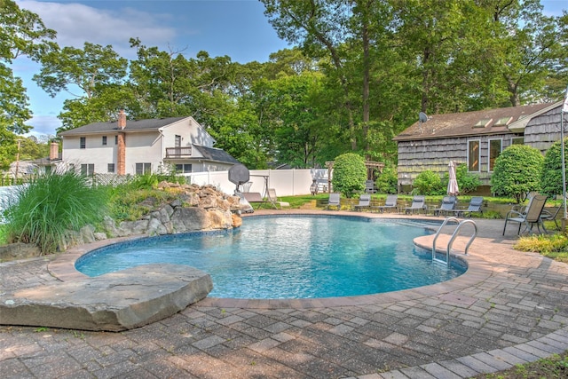 39 Cornwallis Rd, East Setauket, NY 11733 - view of pool with a patio