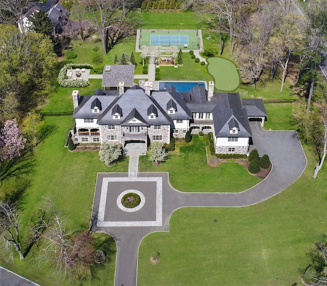 birds eye view of property