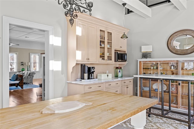 dining area featuring hardwood / wood-style flooring