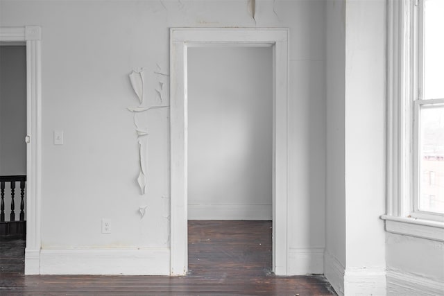 interior details with hardwood / wood-style flooring