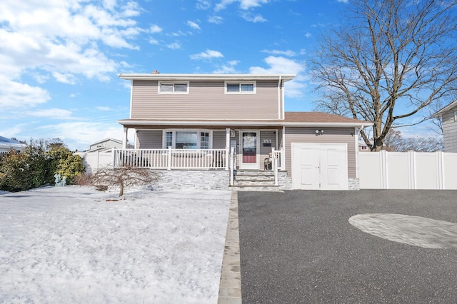 view of front of home featuring a porch