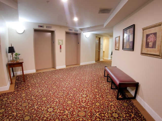 hallway with elevator