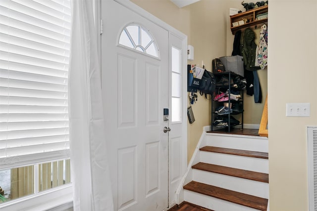 view of foyer entrance