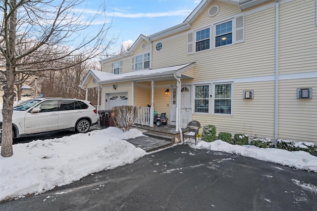 view of front of property with covered porch