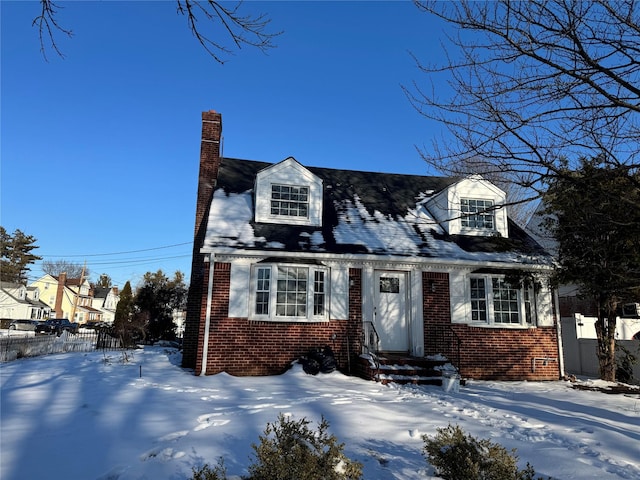 view of cape cod-style house